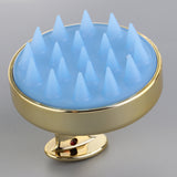 Maxbell Maxbell Silicone Scalp Shampoo Massage Brush Washing Massager Hair Comb Gold