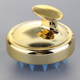 Maxbell Maxbell Silicone Scalp Shampoo Massage Brush Washing Massager Hair Comb Gold