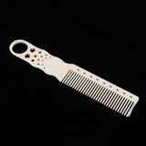 Maxbell Professional Fine Tooth Barber Styling Comb for Men Women Anti-static Beige