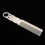 Maxbell Maxbell Professional Fine Tooth Barber Styling Comb for Men Women Anti-static Beige