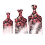 Maxbell Maxbell Men Women Oily Hair Comb Hairdressing Slick Back Hairstyle Brush Tool L