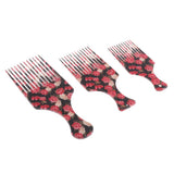 Maxbell Maxbell Men Women Oily Hair Comb Hairdressing Slick Back Hairstyle Brush Tool L