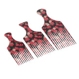 Maxbell Men Women Oily Hair Comb Hairdressing Slick Back Hairstyle Brush Tool 2 Size