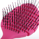 Maxbell Maxbell Anti-static Scalp Massage Hair Brush Comb for Curly Straight Hair Rose Red
