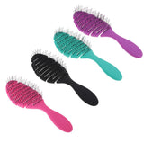 Maxbell Maxbell Anti-static Scalp Massage Hair Brush Comb for Curly Straight Hair Rose Red