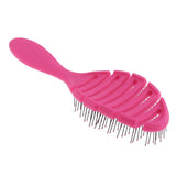 Maxbell Maxbell Anti-static Scalp Massage Hair Brush Comb for Curly Straight Hair Rose Red