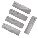 Maxbell Maxbell 10pcs Eyebrow Shaping Stencils Grooming Kit Brow Shaper Definition Templates