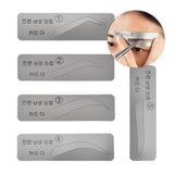 Maxbell Maxbell 10pcs Eyebrow Shaping Stencils Grooming Kit Brow Shaper Definition Templates