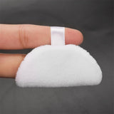 Maxbell Maxbell 5Pcs Cotton Makeup Powder Puff with Strap Blush Loose Powder Blending Puff White