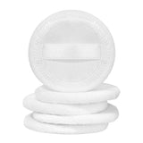 Maxbell Maxbell 5Pcs Cotton Makeup Powder Puff with Strap Blush Loose Powder Blending Puff White