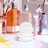 Maxbell Maxbell 5Pcs Cotton Makeup Powder Puff with Strap Blush Loose Powder Blending Puff White