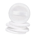 Maxbell Maxbell 5Pcs Cotton Makeup Powder Puff with Strap Blush Loose Powder Blending Puff White