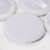Maxbell 10Pcs Cotton Makeup Powder Puff with Strap Blush Loose Powder Blending Puff