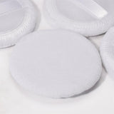 Maxbell Maxbell 5Pcs Cotton Makeup Powder Puff with Strap Blush Loose Powder Blending Puff White