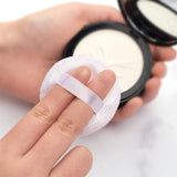 Maxbell Maxbell 5Pcs Cotton Makeup Powder Puff with Strap Blush Loose Powder Blending Puff White