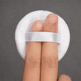Maxbell Maxbell 5Pcs Cotton Makeup Powder Puff with Strap Blush Loose Powder Blending Puff White