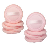 Maxbell Maxbell 5Pcs Cotton Makeup Powder Puff with Strap Blush Loose Powder Blending Puff Orange