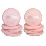 Maxbell Maxbell 5Pcs Cotton Makeup Powder Puff with Strap Blush Loose Powder Blending Puff Orange