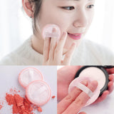 Maxbell Maxbell 5Pcs Cotton Makeup Powder Puff with Strap Blush Loose Powder Blending Puff Orange