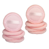 Maxbell Maxbell 5Pcs Cotton Makeup Powder Puff with Strap Blush Loose Powder Blending Puff Orange