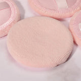 Maxbell Maxbell 5Pcs Cotton Makeup Powder Puff with Strap Blush Loose Powder Blending Puff Orange