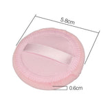 Maxbell 10Pcs Cotton Makeup Powder Puff with Strap Blush Loose Powder Blending Puff