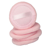 Maxbell 10Pcs Cotton Makeup Powder Puff with Strap Blush Loose Powder Blending Puff