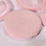 Maxbell 10Pcs Cotton Makeup Powder Puff with Strap Blush Loose Powder Blending Puff