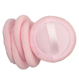 Maxbell 10Pcs Cotton Makeup Powder Puff with Strap Blush Loose Powder Blending Puff