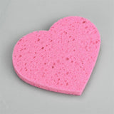 Maxbell Maxbell 5Pcs Heart Shaped Face Cleansing Sponge Washing Pad Makeup Removal Puff Pink