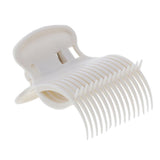 Maxbell Maxbell 12Pcs Plastic Hot Roller Super Clips Hair Curler Claw Clamps for Women Beige