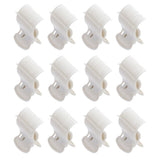 Maxbell Maxbell 12Pcs Plastic Hot Roller Super Clips Hair Curler Claw Clamps for Women Beige
