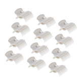 Maxbell Maxbell 12Pcs Plastic Hot Roller Super Clips Hair Curler Claw Clamps for Women Beige