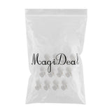 Maxbell Maxbell 12Pcs Plastic Hot Roller Super Clips Hair Curler Claw Clamps for Women Beige
