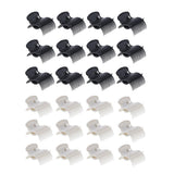 Maxbell Maxbell 12Pcs Plastic Hot Roller Super Clips Hair Curler Claw Clamps for Women Beige