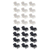 Maxbell Maxbell 12Pcs Plastic Hot Roller Super Clips Hair Curler Claw Clamps for Women Beige