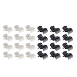 Maxbell Maxbell 12Pcs Plastic Hot Roller Super Clips Hair Curler Claw Clamps for Women Beige