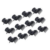 Maxbell Maxbell 12Pcs Plastic Hot Roller Super Clips Hair Curler Claw Clamps for Women Black