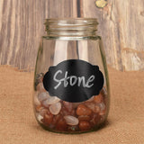 Maxbell Maxbell 60pcs Jars Canister Chalkboard Labels Pantry Stickers w/ Erasable Chalk Pen