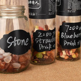 Maxbell Maxbell 60pcs Jars Canister Chalkboard Labels Pantry Stickers w/ Erasable Chalk Pen