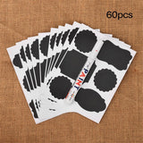 Maxbell Maxbell 60pcs Jars Canister Chalkboard Labels Pantry Stickers w/ Erasable Chalk Pen