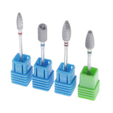 Maxbell Maxbell 3/32'' Nail Art Drill Bit Acrylic Gels Removal Electric Manicure Bits Set 4x