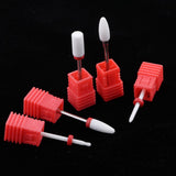 Maxbell Maxbell Ceramic Nail Drill Bits Set for Acrylic UV Gles Reshaping Cuticle Clean 5pcs