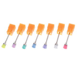 Maxbell Maxbell 7Pcs Professional Copper Wire Nail Drill Bit Cleaning Brush Manicure Cleaner