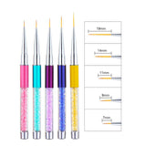 Maxbell Maxbell 5x Salon DIY Nail Art Liner Brush UV Gel Polish Painting Drawing Design Pens