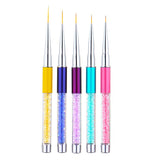 Maxbell Maxbell 5x Salon DIY Nail Art Liner Brush UV Gel Polish Painting Drawing Design Pens