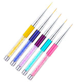 Maxbell Maxbell 5x Salon DIY Nail Art Liner Brush UV Gel Polish Painting Drawing Design Pens
