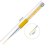 Maxbell Maxbell Crystal Nail Art Design DIY Drawing Painting Striping UV Gel Pen Brush 19mm