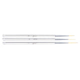 Maxbell Maxbell 3x 15/18/20mm Pro UV Gel Polish Nail Art Paint Drawing Detailing Brushes Set