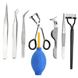 Maxbell Maxbell Professional Eyelash Grafting Extension Tool Eyelash Curler Tweezer Set